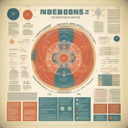 A visually captivating educational poster about neutrons, showcasing their role in atomic structure, with a mix of graphics, diagrams and brief informative text, all designed in an engaging and aesthetic style.