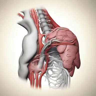 In the novel, the protagonist felt a sharp pain in their abdomen due to a ruptured left gastric artery.