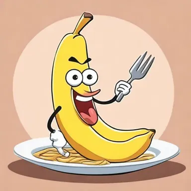 In a cartoon, the character slipped on a banana peel and accidentally cut the left gastric artery with a fork.