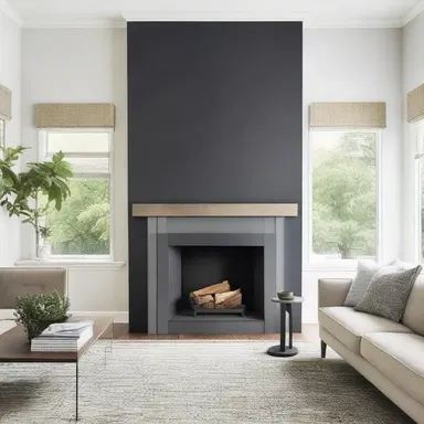 The designer suggested removing the old fireplace to get rid of the dated look in the living room and create a more modern space.