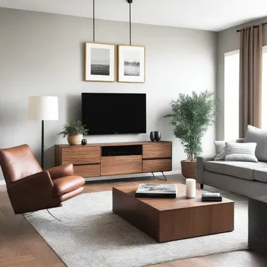 The interior designer recommended getting rid of the bulky furniture to create a more spacious and modern look in the living room.