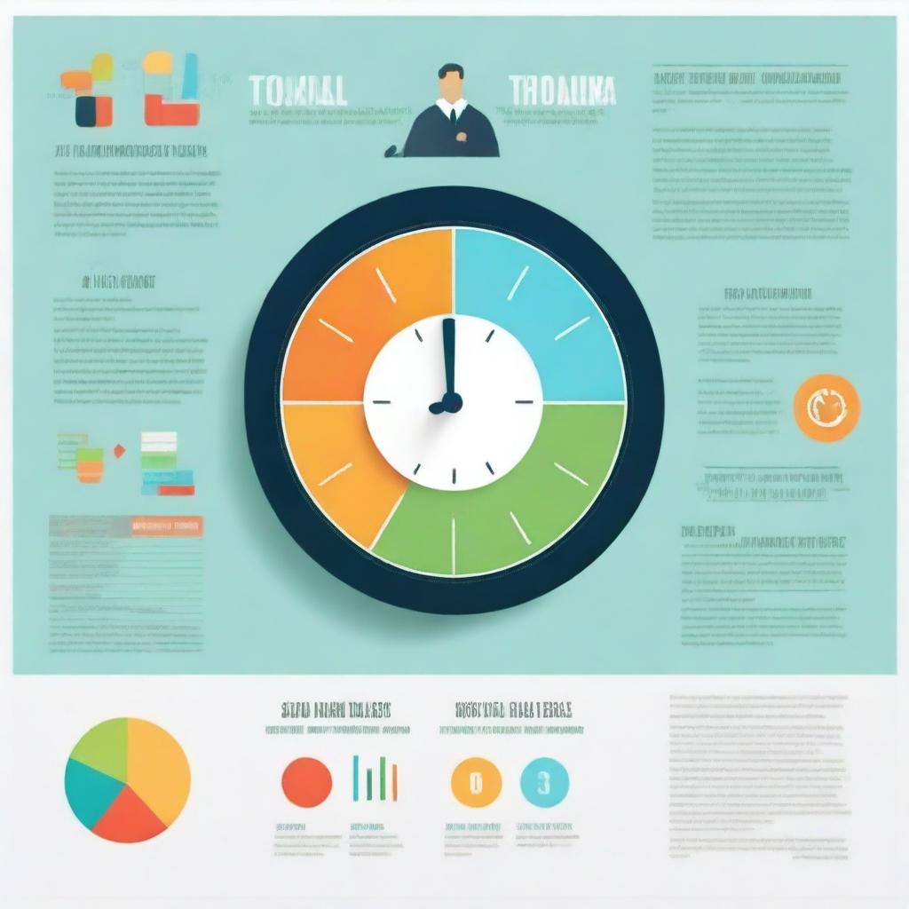 A compelling, high-quality digital art poster written in English, highlighting the three benefits of time management for small business owners