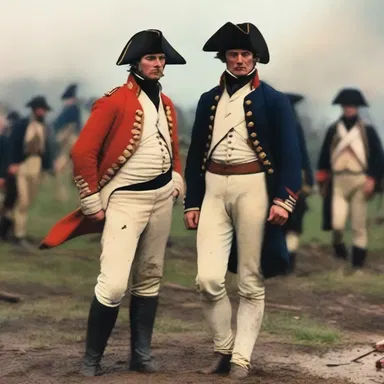 During the Battle of Waterloo, soldiers were often seen in a state of deshabille, as their uniforms got tattered and dirty from the intense combat.