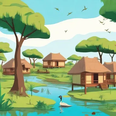 The animated show depicted the mudhif as a playful and adventurous dwelling in the marshlands.