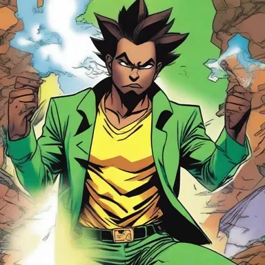 In the comic book series, the protagonist gains superpowers after smoking dagga.