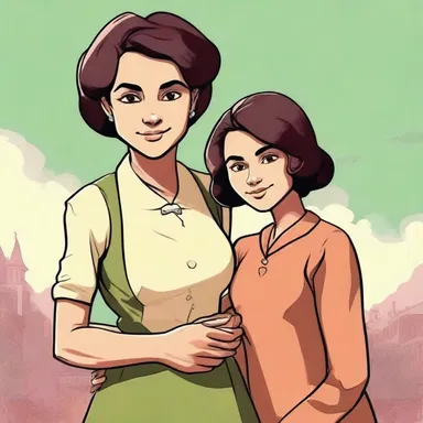 In the novel, the protagonist's aunt played a crucial role in shaping her character and providing guidance.