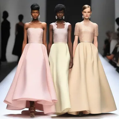 The famous fashion designer showcased a collection inspired by the elegance and grace of aunts from the 1950s.