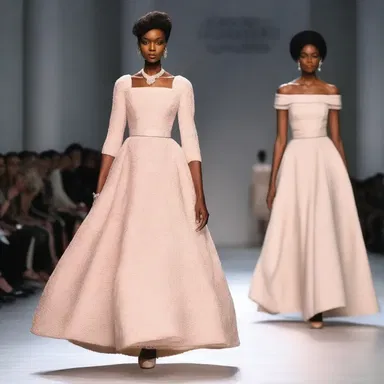 The famous fashion designer showcased a collection inspired by the elegance and grace of aunts from the 1950s.