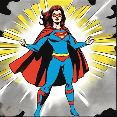 The superhero's aunt, who possessed unique powers, often aided the hero in battling villains.