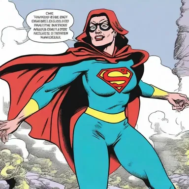 The superhero's aunt, who possessed unique powers, often aided the hero in battling villains.