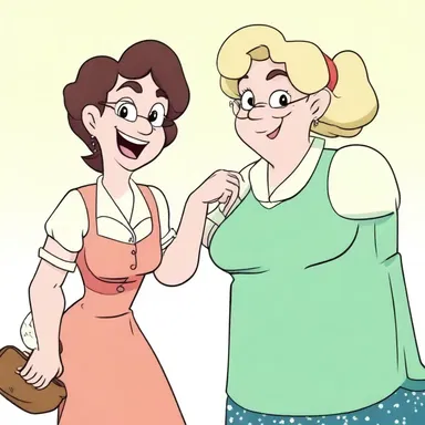 In the animated series, the protagonist's aunt was portrayed as a hilarious and quirky character, always getting into amusing situations.