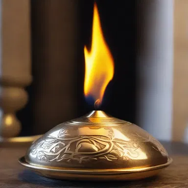 The sacred flame was carefully tended, making sure it never crushed out, symbolizing the eternal presence of divine light.