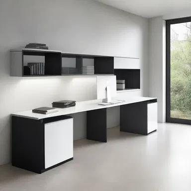 The modern minimalist style emphasizes clean lines and uses hidden mechanisms to crush out any clutter and maintain a sleek appearance.