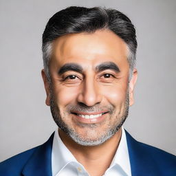 A professional headshot portrait of an individual named 'Vahid Seifi'. His appearance should be professional and respectful, displaying confidence and amiability.