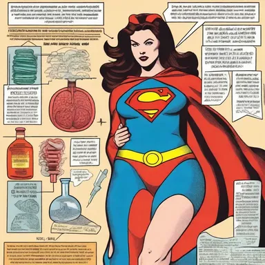 The superhero's archenemy was a rogue scientist who developed a dangerous oxytocic drug capable of inducing uncontrollable labor in pregnant women.