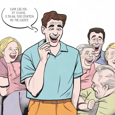 His joke had a novel twist that had everyone laughing.
