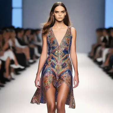 Her outfit was so novel and unique that everyone at the fashion show was talking about it.