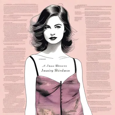 She wore a beautiful novel about a young fashion designer battling the industry's standards.