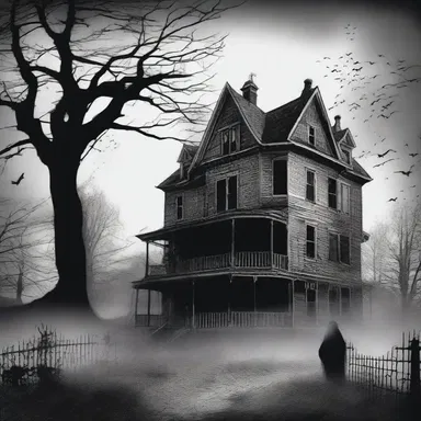 The novel sent shivers down her spine as she read about a haunted house and its terrifying inhabitants.