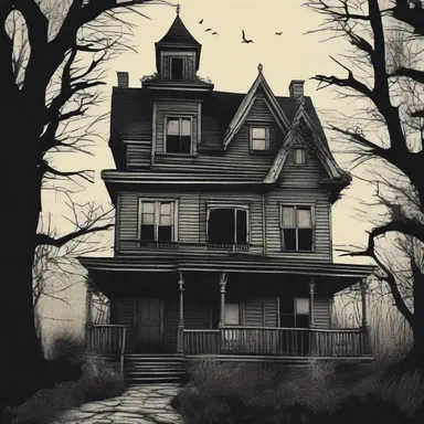 The novel sent shivers down her spine as she read about a haunted house and its terrifying inhabitants.