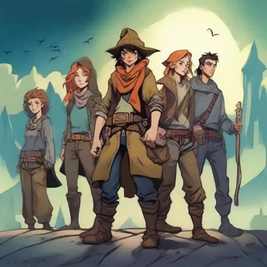 In the novel, a group of misfit adventurers embark on a quest to save their world from an evil sorcerer.