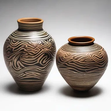 The artist used a spindle to create intricate patterns on the pottery.