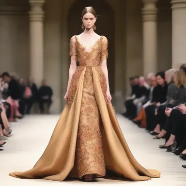 The fashion designer showcased a stunning dress made from hand-spun silk using an antique spindle.