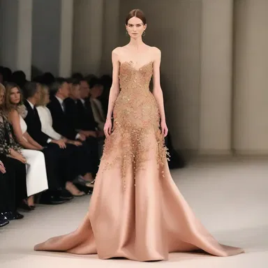 The fashion designer showcased a stunning dress made from hand-spun silk using an antique spindle.