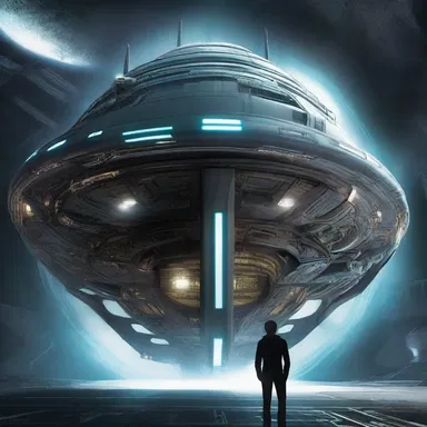 In the science fiction novel, the protagonist discovers a secret hidden within the magnetic spindle of an advanced alien spaceship.