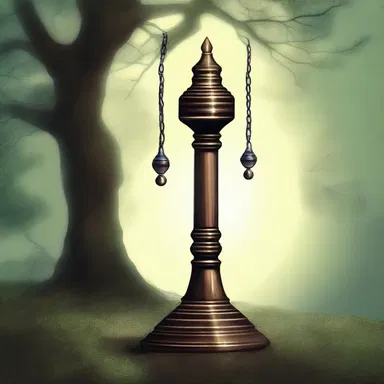 The enchanted spindle in the fantasy story possessed the power to grant any wish to the one who could successfully spin it.