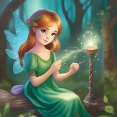 The fairy used her magical spindle to weave intricate spells and create enchanting illusions.