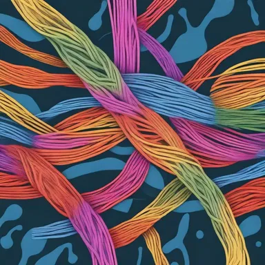 In the cartoon, the spindle fibers were depicted as colorful threads guiding the cell division process.