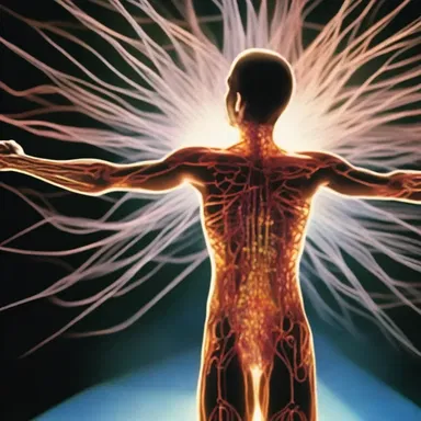 The movie showcased a visually stunning scene where the protagonist's body was enveloped in a dazzling display of spinning spindle fibers during cell division.