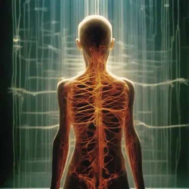 The movie showcased a visually stunning scene where the protagonist's body was enveloped in a dazzling display of spinning spindle fibers during cell division.