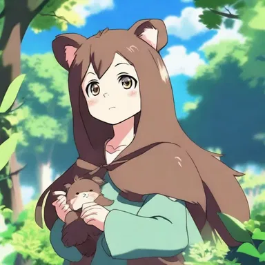 The anime series follows the story of a young girl who discovers a magical coon bear that grants her the power to communicate with animals.