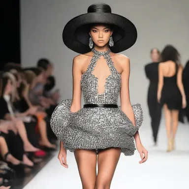 She walked down the runway with a ravenous appetite for attention and admiration.