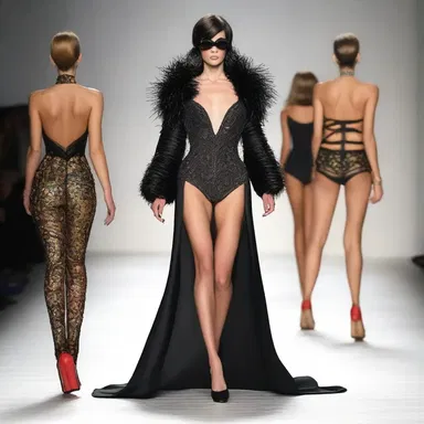 She walked down the runway with a ravenous appetite for attention and admiration.