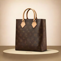 A stylish, sophisticated graphic design featuring the elegant aesthetics of Louis Vuitton.