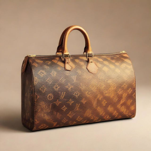 A stylish, sophisticated graphic design featuring the elegant aesthetics of Louis Vuitton.