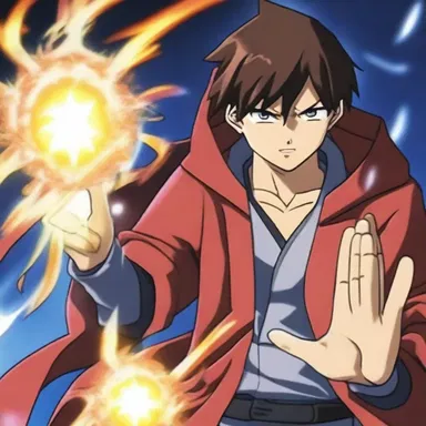 In the anime series, the protagonist possesses special powers to ward off evil spirits.