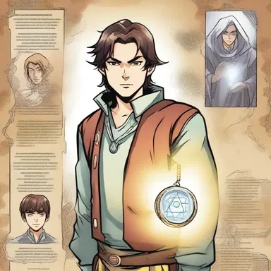 The protagonist in the comic book series possesses a magical amulet that helps him ward off evil and prevent the occurrence of any harm to his loved ones.