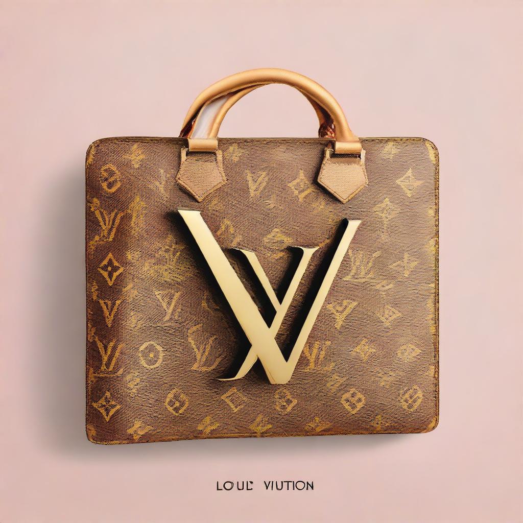 Modify the existing image by integrating the name 'Louis Vuitton' in a prominent yet stylish manner.