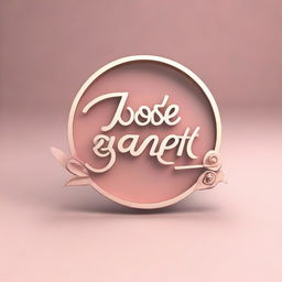 A 3D logo for a wedding planner. The logo should be detailed and visually striking, without any background.