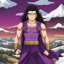 A high-quality digital art image of Kars from JoJo's Bizarre Adventure as a South Park character