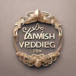 A stunning 3D logo for 'Yanvish Wedding Planner', without any background. The design should be elegant, luxurious and clearly convey the essence of wedding planning services.