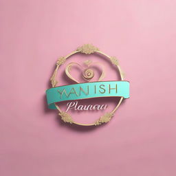 Generate a 3D logo for 'Yanvish Wedding Planner', without any background.