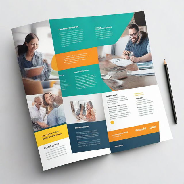 Design a creative, visually appealing brochure featuring engaging headings, bullet points, call to actions, with a balanced mix of vivid imagery and informative text blocks.