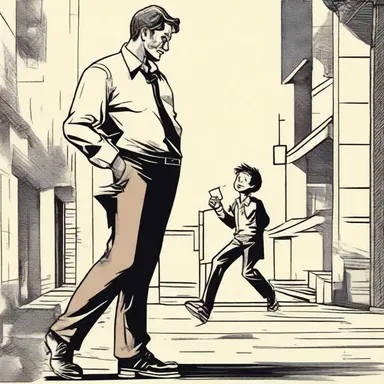 In the novel, the protagonist received a brutal chewing out from his mentor for his irresponsible behavior.