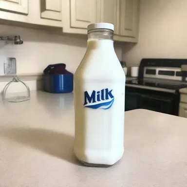 I gave my friend a chewing out for leaving the milk out overnight, but it turned out to be a prank as the milk was actually a decoy bottle filled with white paint.