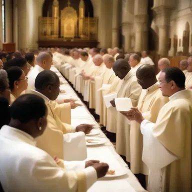 The line organization of a church includes the activities of priests, ministers, and other religious figures who directly contribute to the spiritual needs of the congregation.